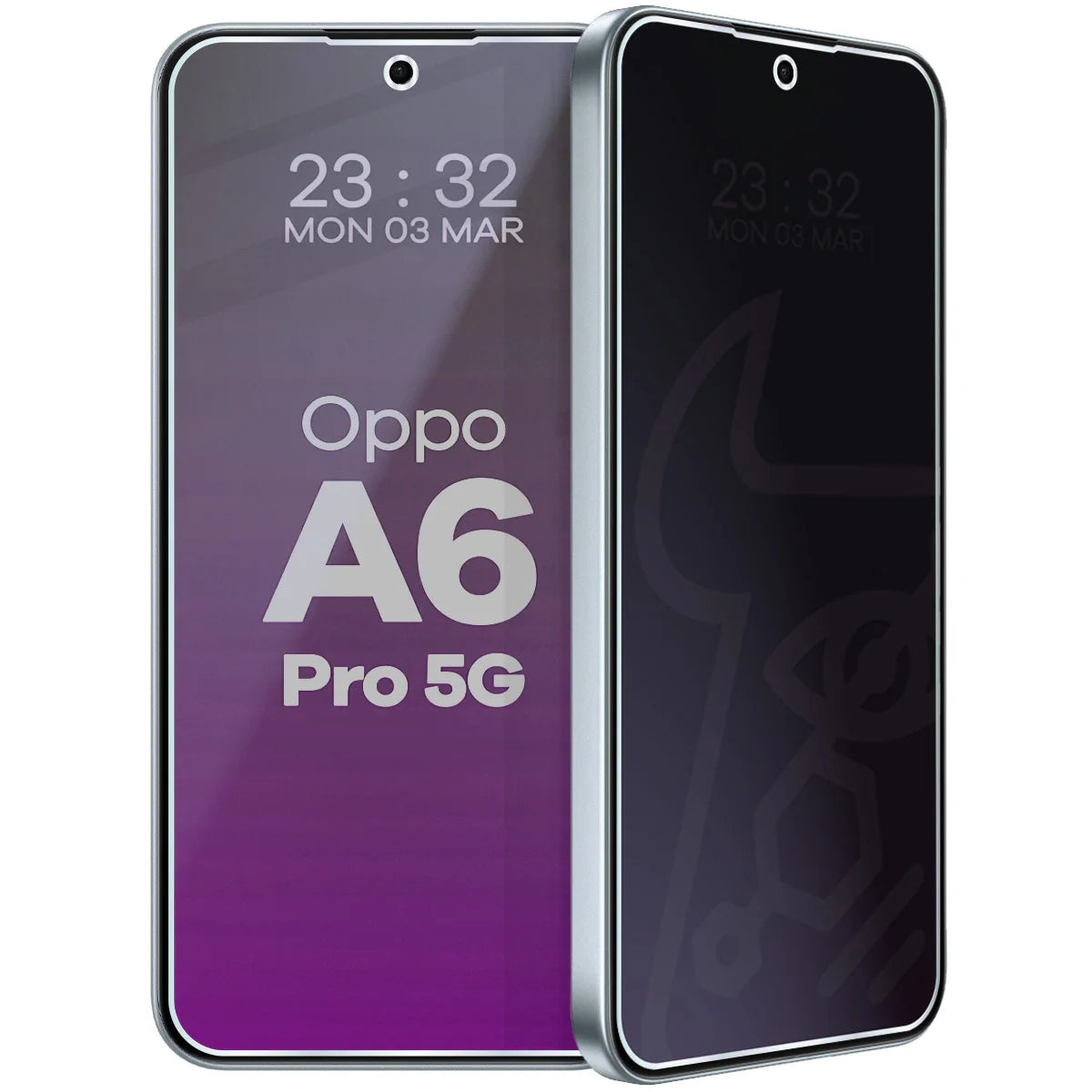 Hybridglas mit Privatschutzfilter für Oppo A6 Pro 5G, Bizon Hybrid Shadow, Matt