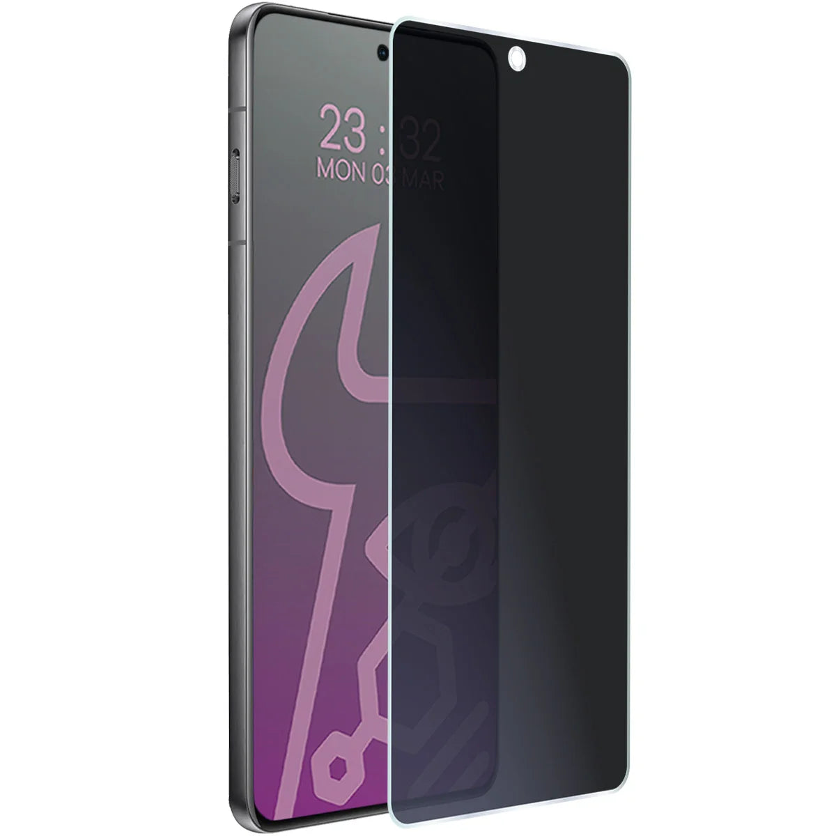Hybridglas mit Privatschutzfilter für Oppo Find X8 Pro, Bizon Hybrid Shadow, Matt