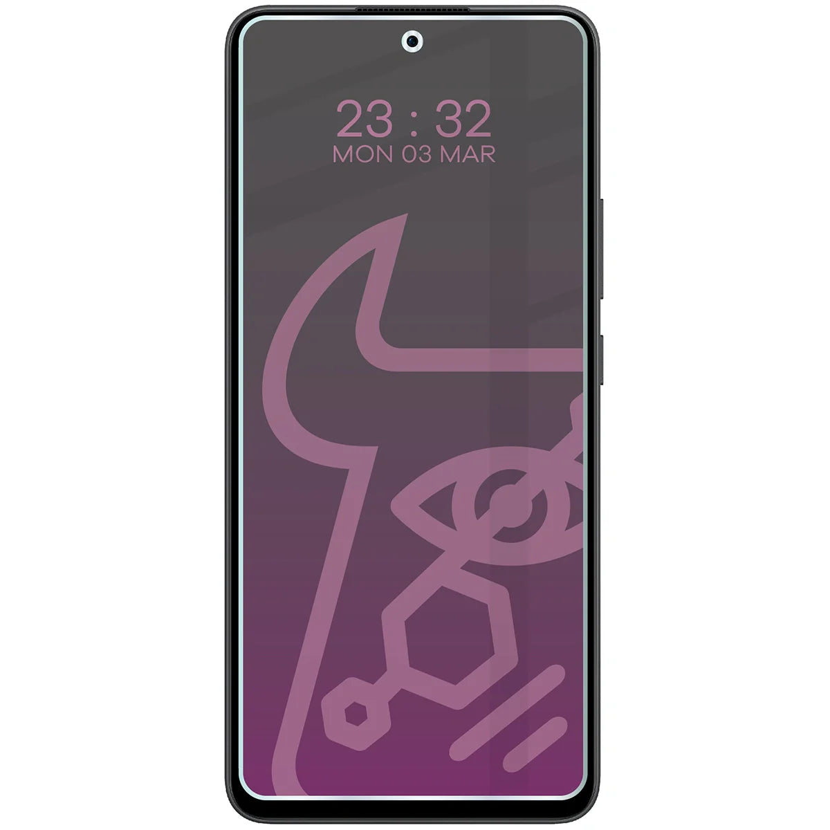 Hybridglas mit Privatschutzfilter für Oppo Reno13 F, Bizon Hybrid Shadow, Matt