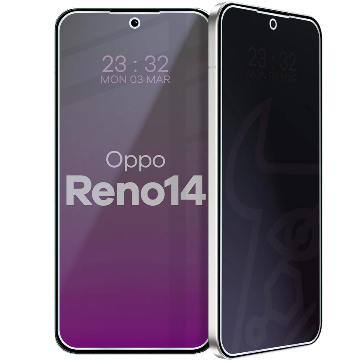Hybridglas mit Privatschutzfilter für Oppo Reno 14, Bizon Hybrid Shadow, Matt