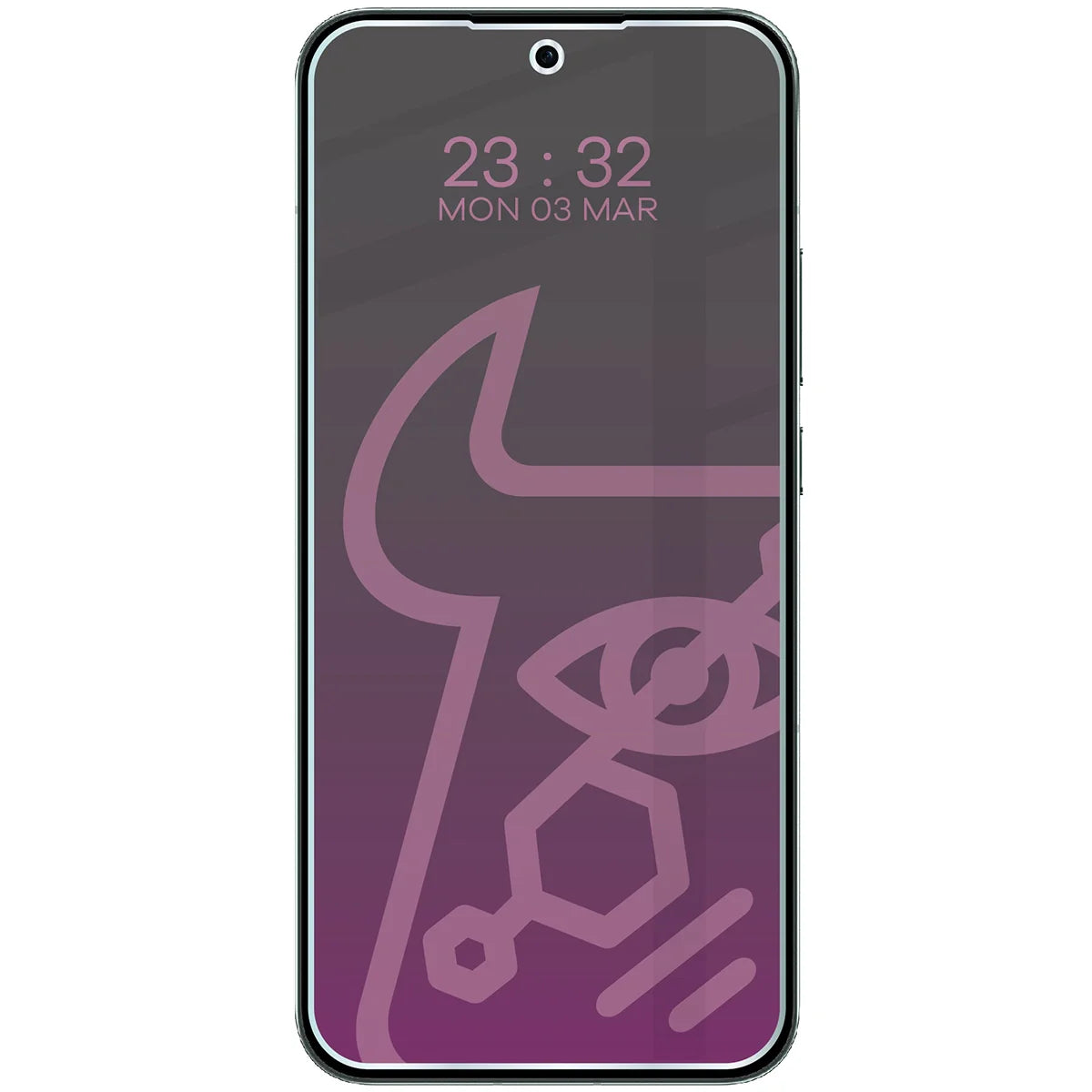 Hybridglas mit Privatschutzfilter für Oppo Reno 14, Bizon Hybrid Shadow, Matt