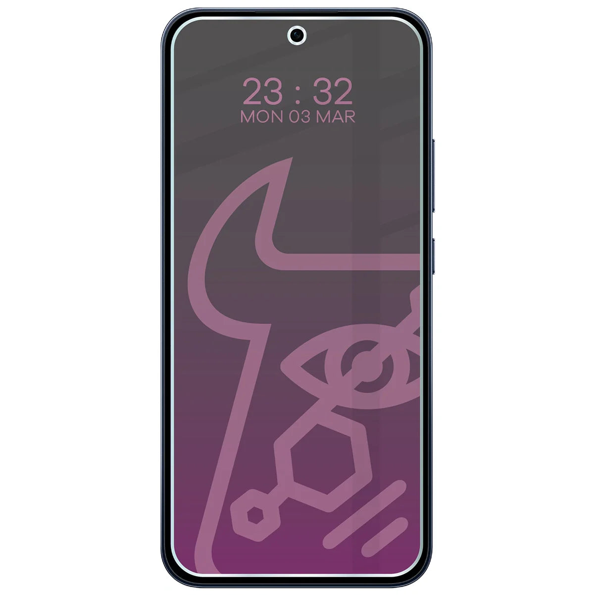 Hybridglas mit Privatschutzfilter für Oppo Reno 15 F, Bizon Hybrid Shadow, Matt