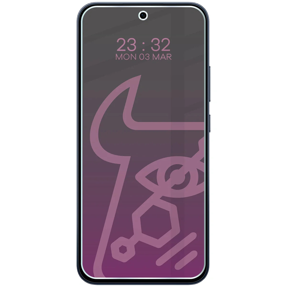 Hybridglas mit Privatschutzfilter für Oppo Reno 15 FS, Bizon Hybrid Shadow, Matt