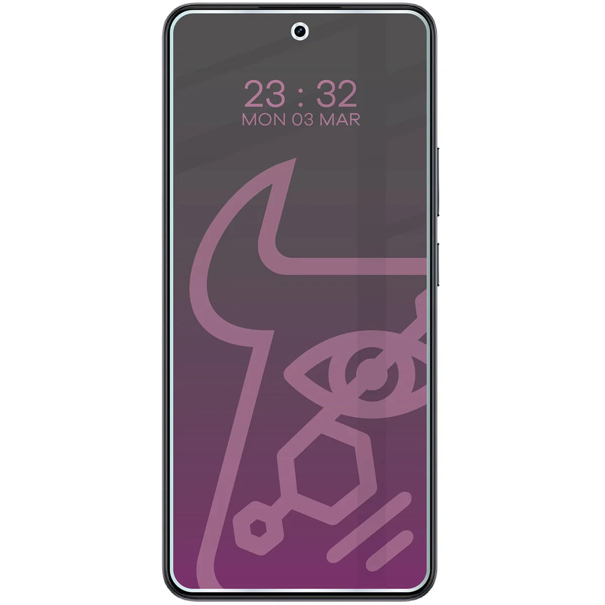 Hybridglas mit Privatschutzfilter für Realme 14T 5G, Bizon Hybrid Shadow, Matt