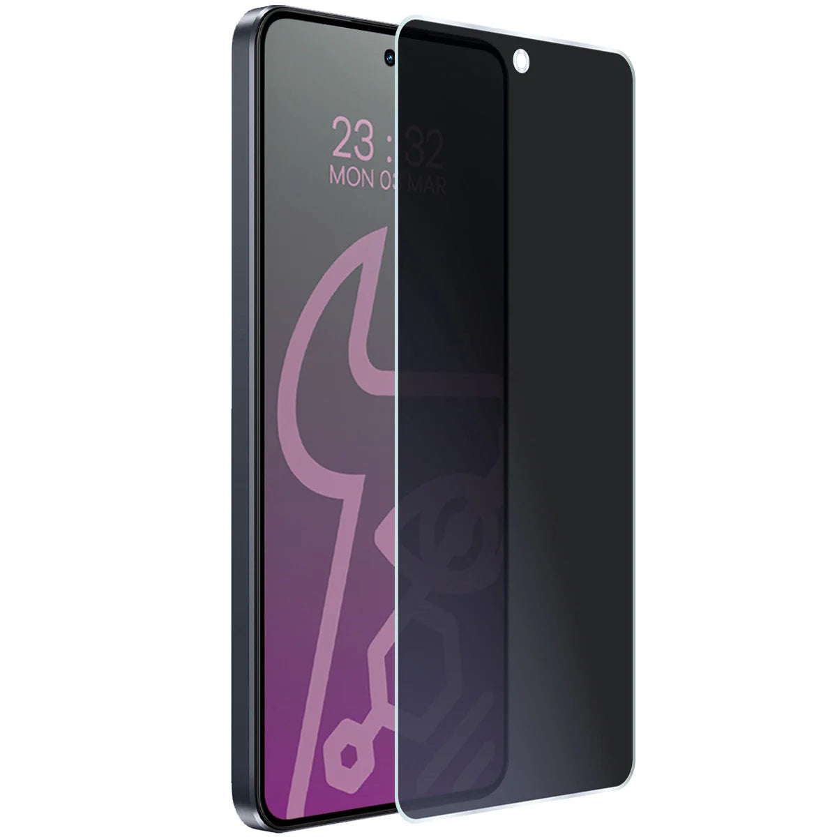 Hybridglas mit Privatschutzfilter für Realme 14T 5G, Bizon Hybrid Shadow, Matt