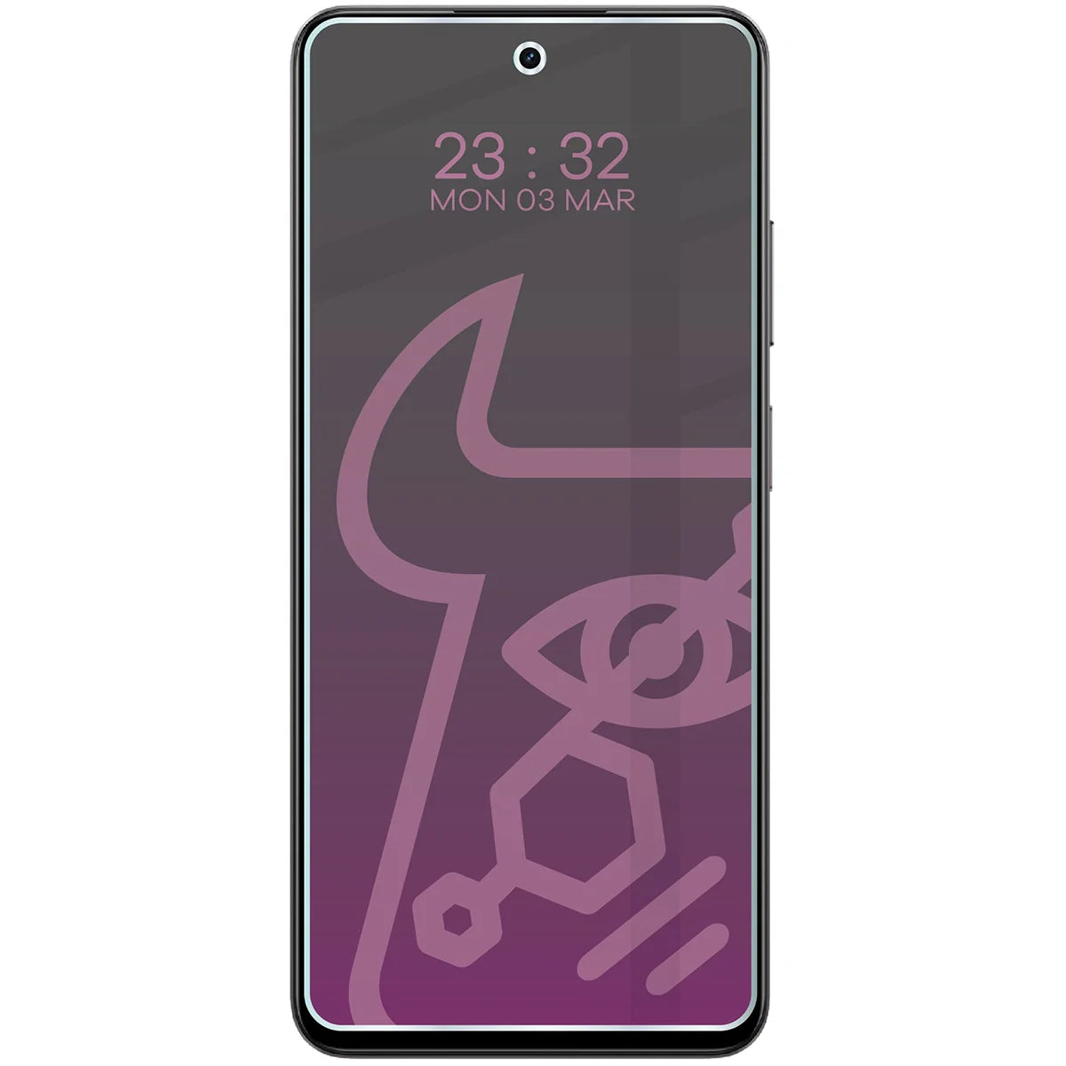 Hybridglas mit Privatschutzfilter für Realme 14x 5G, Bizon Hybrid Shadow, Matt