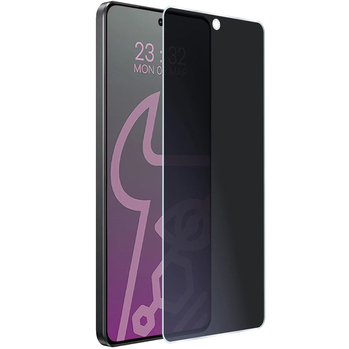 Hybridglas mit Privatschutzfilter für Realme GT 7, Bizon Hybrid Shadow, Matt
