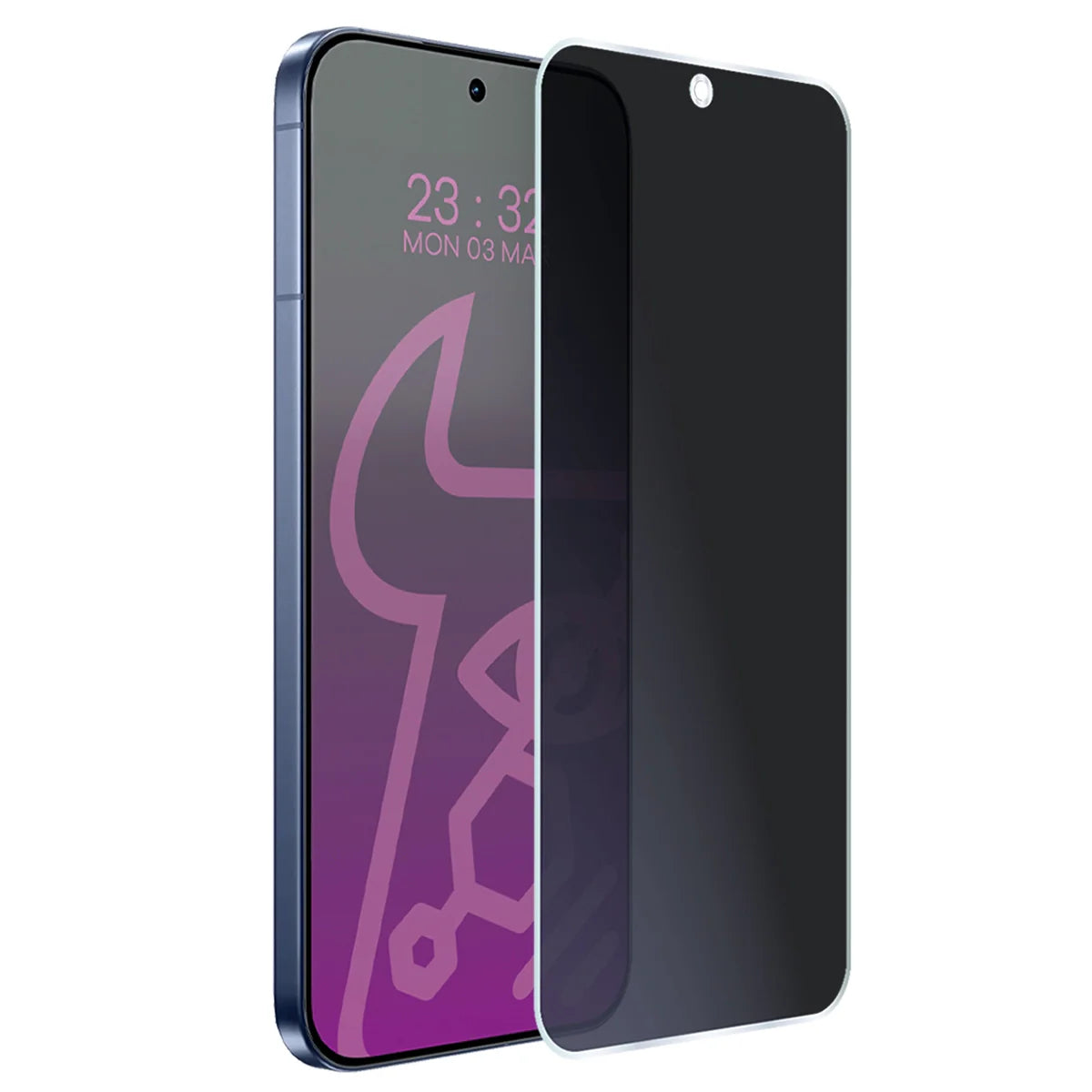 Hybridglas mit Privatschutzfilter für Realme GT 8 Pro, Bizon Hybrid Shadow, Matt