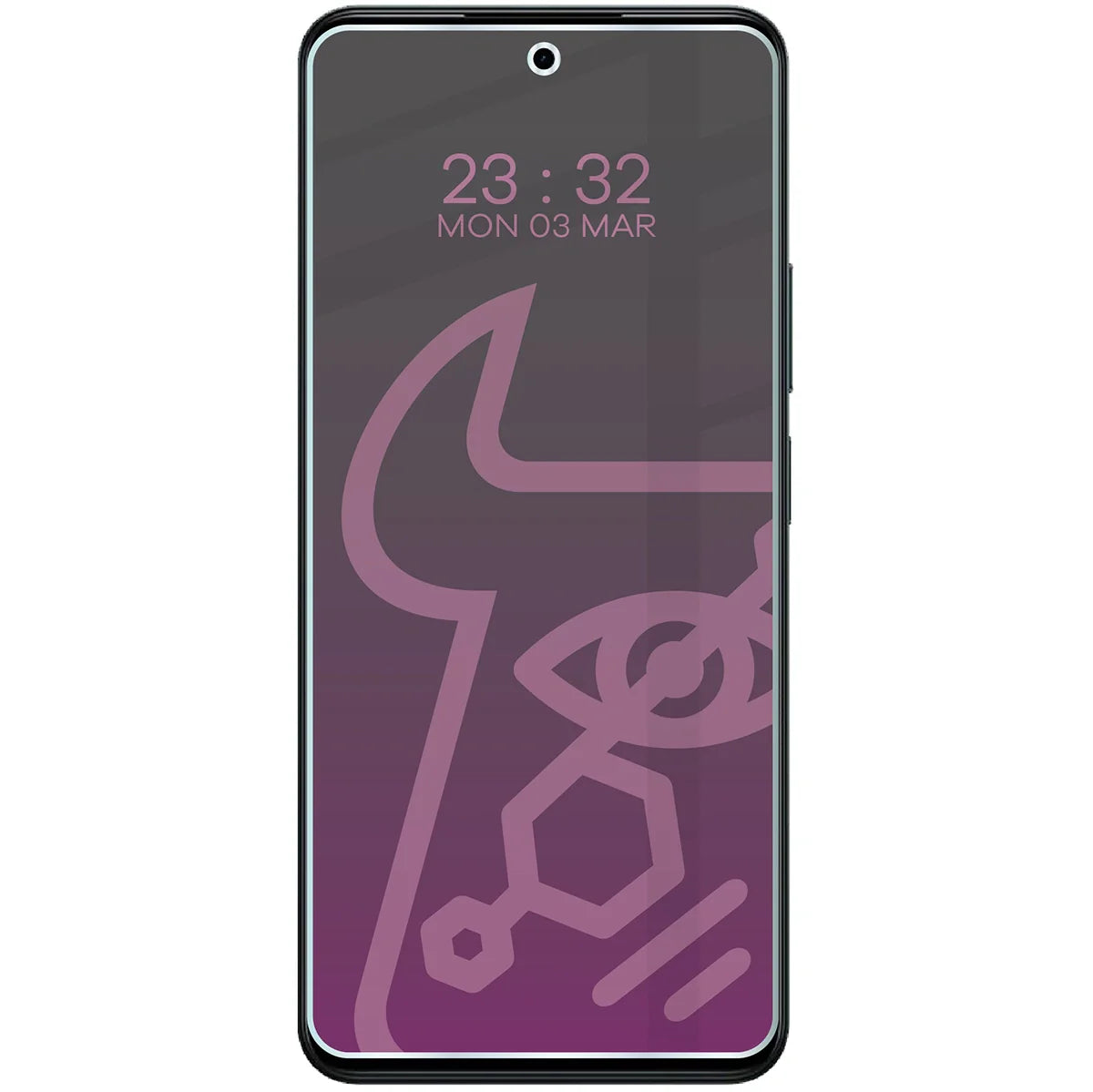 Hybridglas mit Privatschutzfilter für Realme P3 Lite, Bizon Hybrid Shadow, Matt