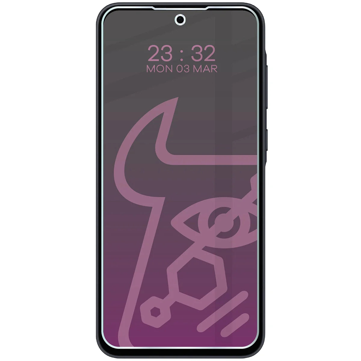 Hybridglas mit Privatschutzfilter für Galaxy A35 5G, Bizon Hybrid Shadow, Matt
