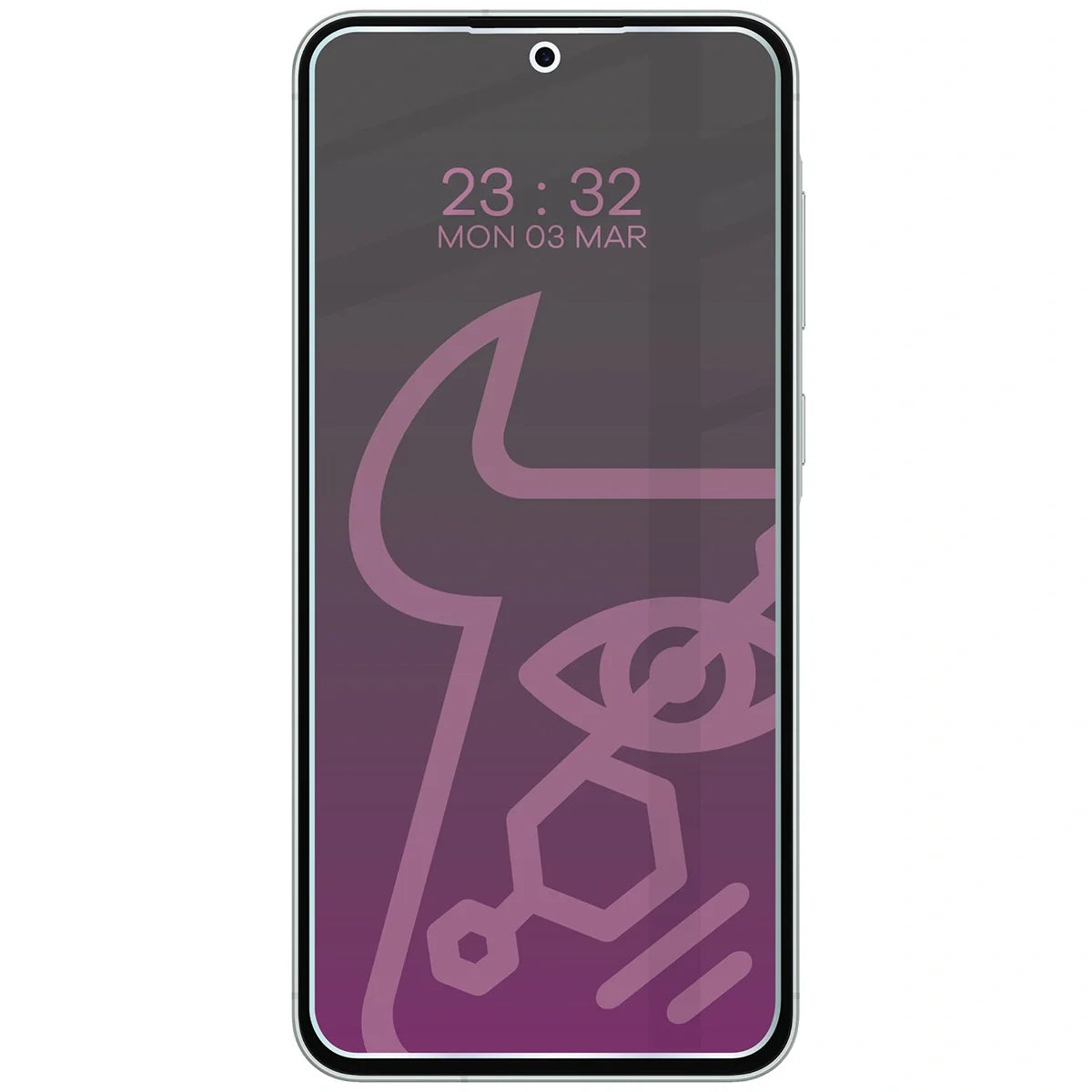 Hybridglas mit Privatschutzfilter für Galaxy A56 5G, Bizon Hybrid Shadow, Matt