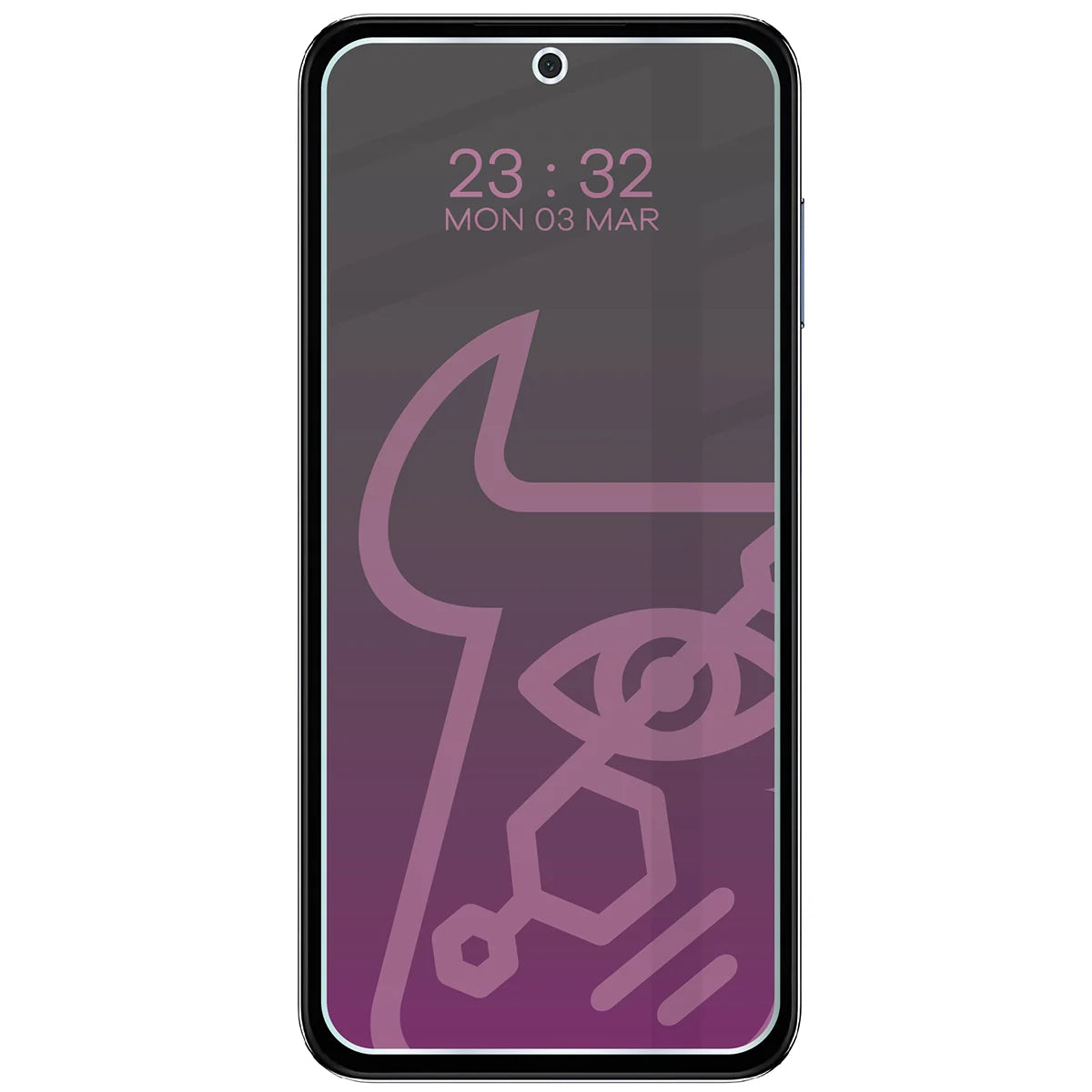 Hybridglas mit Privatschutzfilter für Galaxy M35 5G, Bizon Hybrid Shadow, Matt