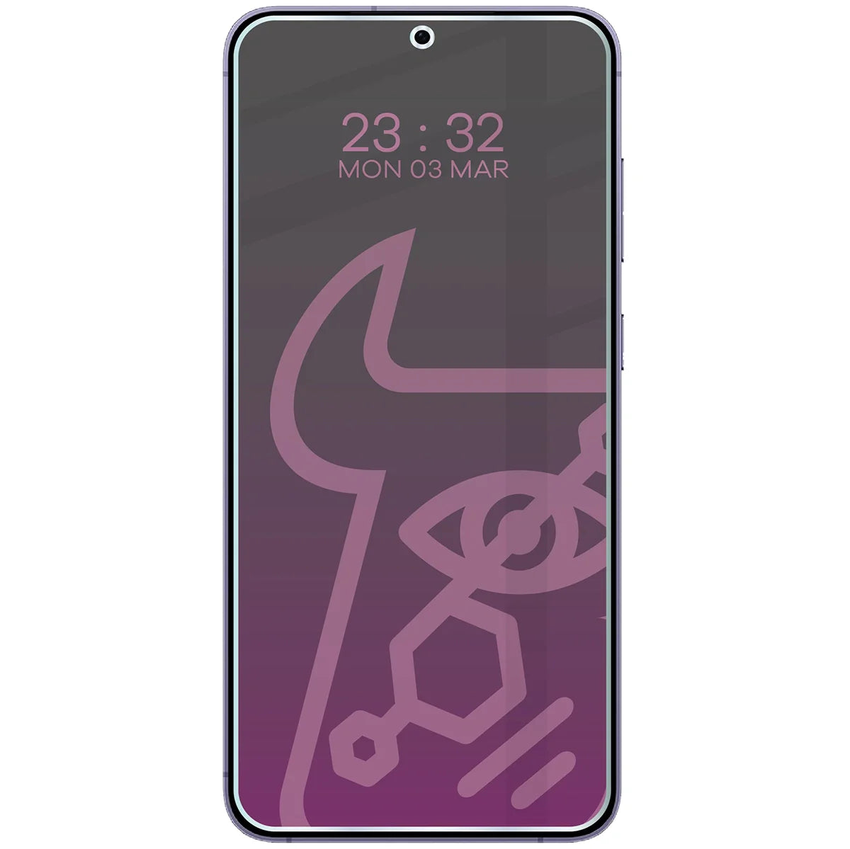 Hybridglas mit Privatschutzfilter für Galaxy S24 Plus, Bizon Hybrid Shadow, Matt