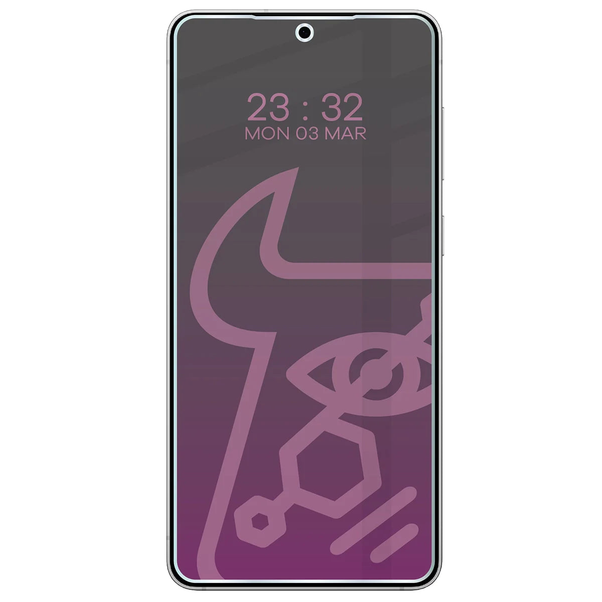 Hybridglas mit Privatschutzfilter für Galaxy S25 Edge, Bizon Hybrid Shadow, Matt