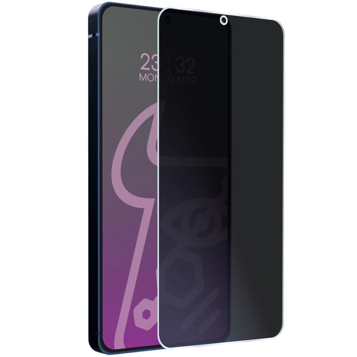 Hybridglas mit Privatschutzfilter für Galaxy S25 Plus, Bizon Hybrid Shadow, Matt
