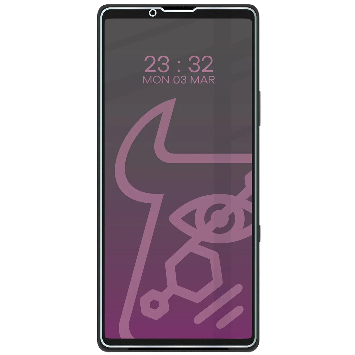 Hybridglas mit Privatschutzfilter für Sony Xperia 10 VII, Bizon Hybrid Shadow, Matt