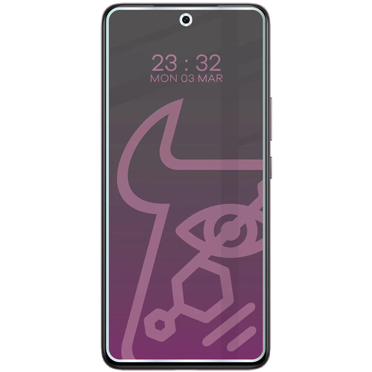 Hybridglas mit Privatschutzfilter für Vivo V50 Lite 4G, Bizon Hybrid Shadow, Matt