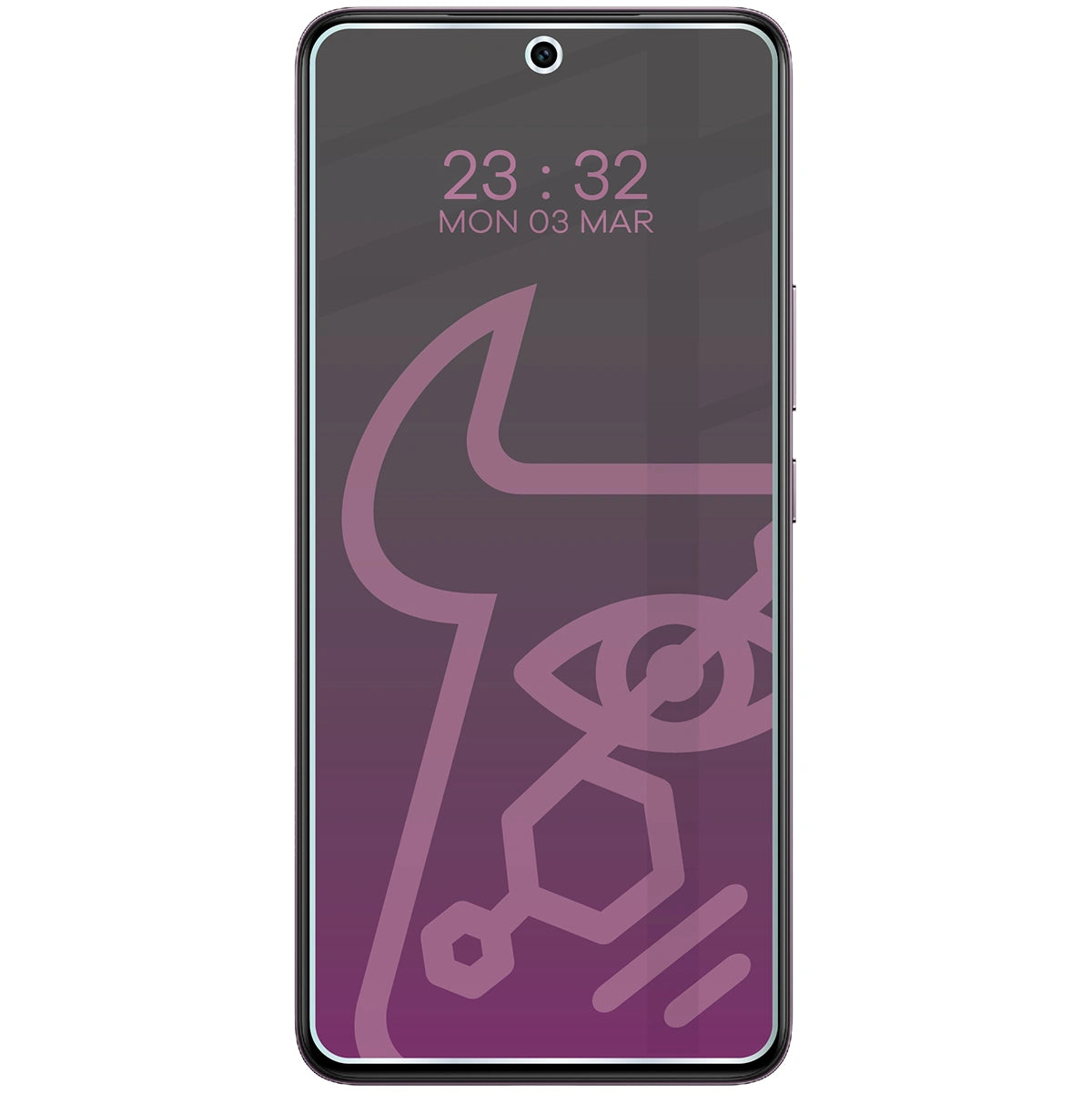 Hybridglas mit Privatschutzfilter für Vivo V50 Lite 5G, Bizon Hybrid Shadow, Matt