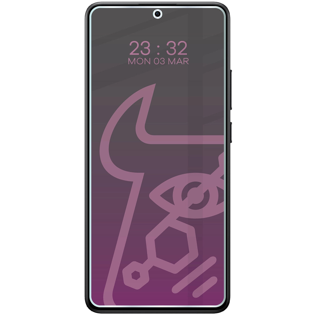 Hybridglas mit Privatschutzfilter für Xiaomi Poco X7 Pro, Bizon Hybrid Shadow, Matt
