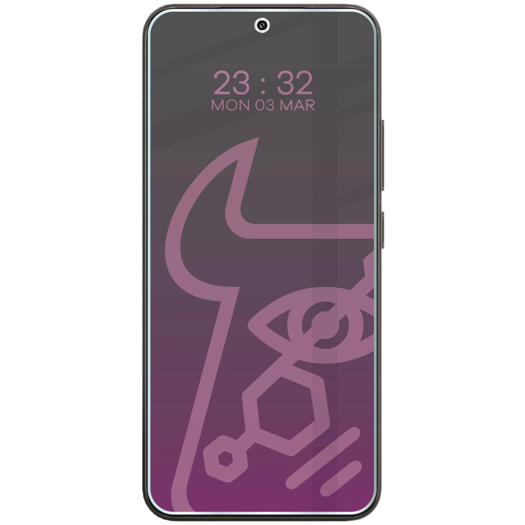 Hybridglas mit Privatschutzfilter für Xiaomi 15, Bizon Hybrid Shadow, Matt