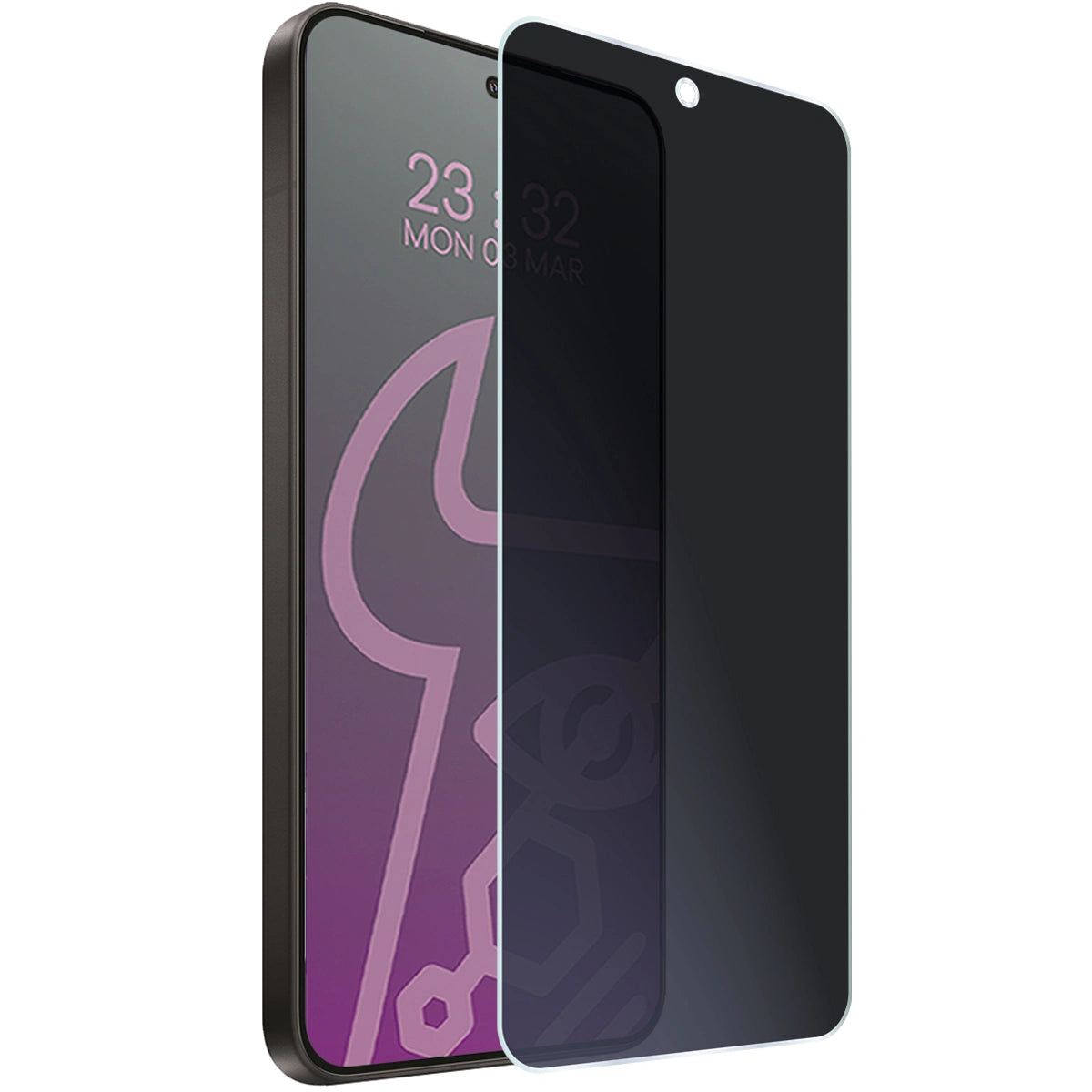 Hybridglas mit Privatschutzfilter für Xiaomi 15, Bizon Hybrid Shadow, Matt