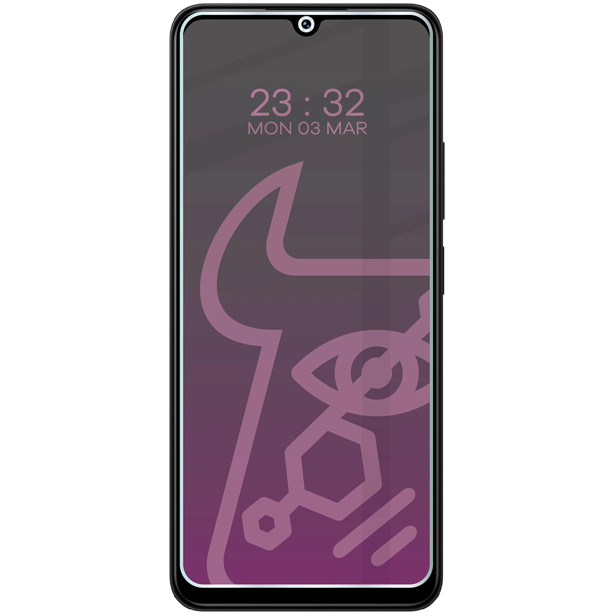 Hybridglas mit Privatschutzfilter für Xiaomi POCO C75, Bizon Hybrid Shadow, Matt