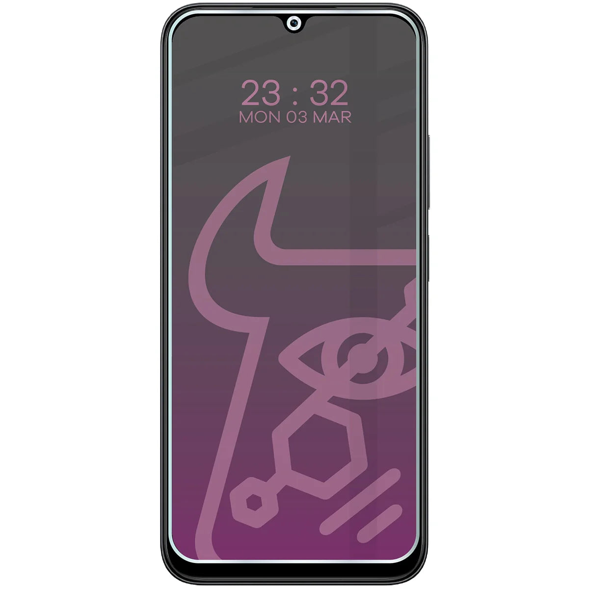 Hybridglas mit Privatschutzfilter für Xiaomi POCO C85 4G, Bizon Hybrid Shadow, Matt