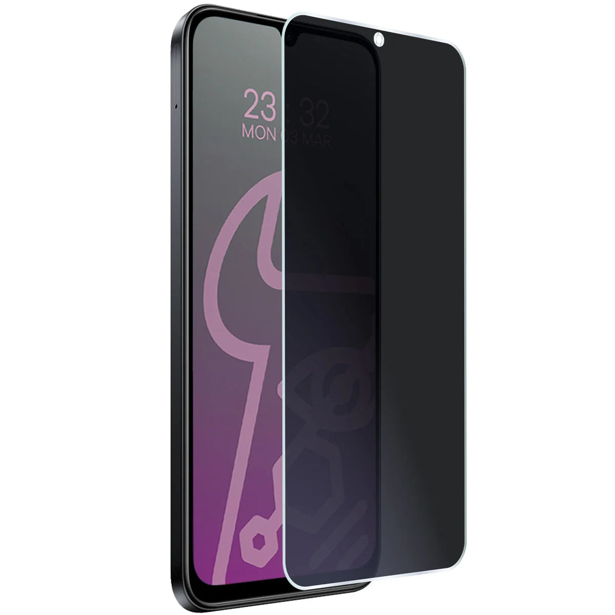 Hybridglas mit Privatschutzfilter für Xiaomi POCO C85 4G, Bizon Hybrid Shadow, Matt