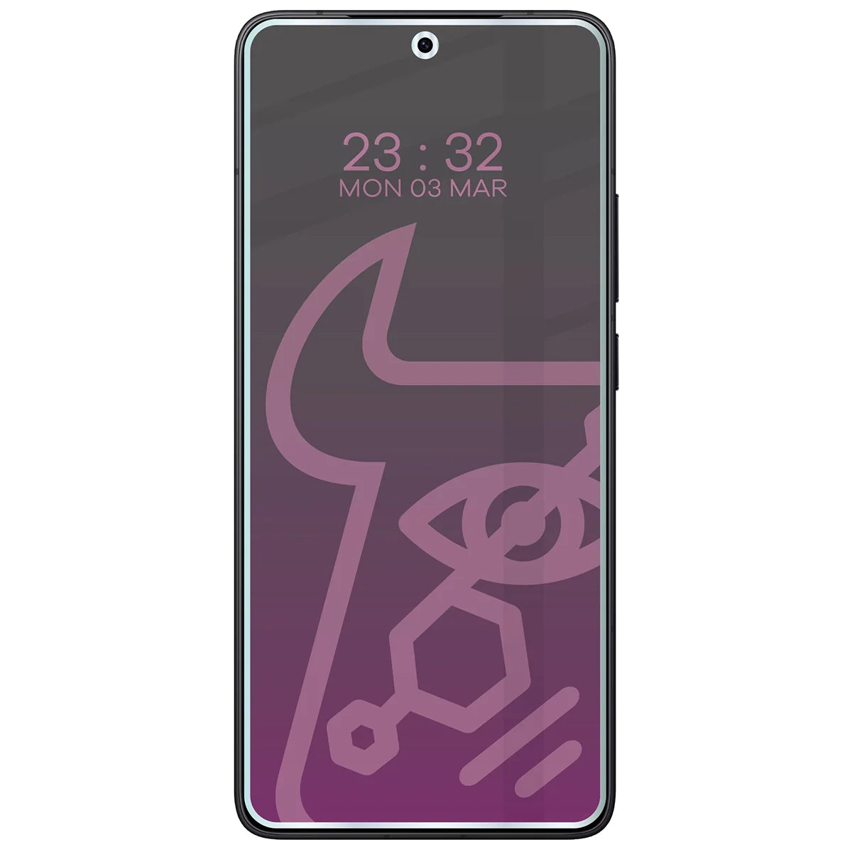 Hybridglas mit Privatschutzfilter für Xiaomi POCO F7 Pro, Bizon Hybrid Shadow, Matt