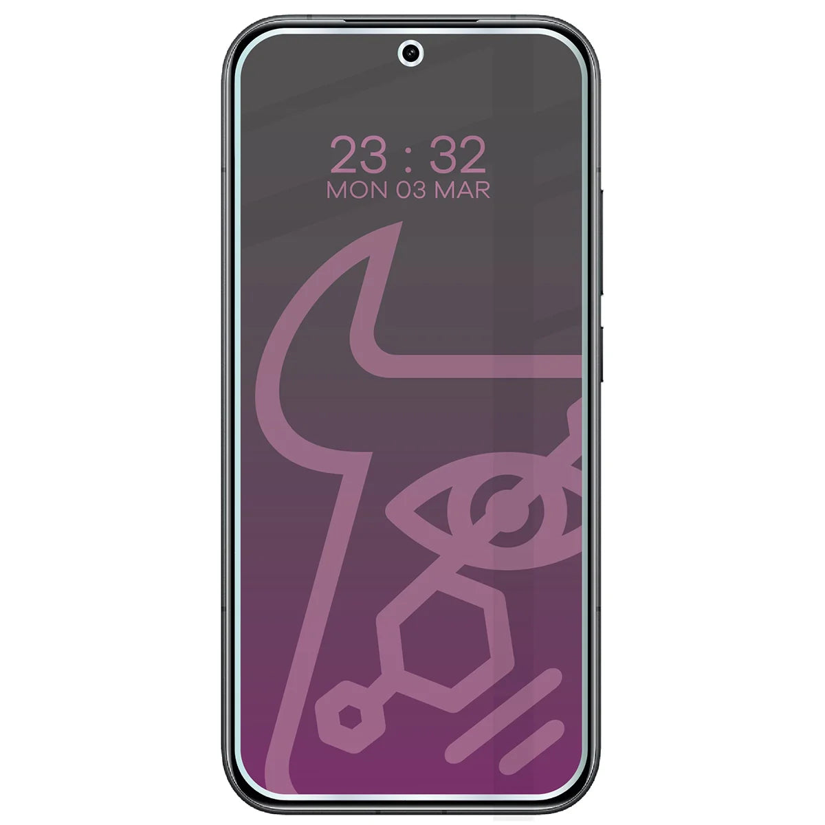 Hybridglas mit Privatschutzfilter für Xiaomi POCO F8 Pro, Bizon Hybrid Shadow, Matt