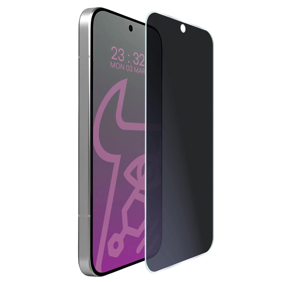 Hybridglas mit Privatschutzfilter für Xiaomi POCO F8 Pro, Bizon Hybrid Shadow, Matt
