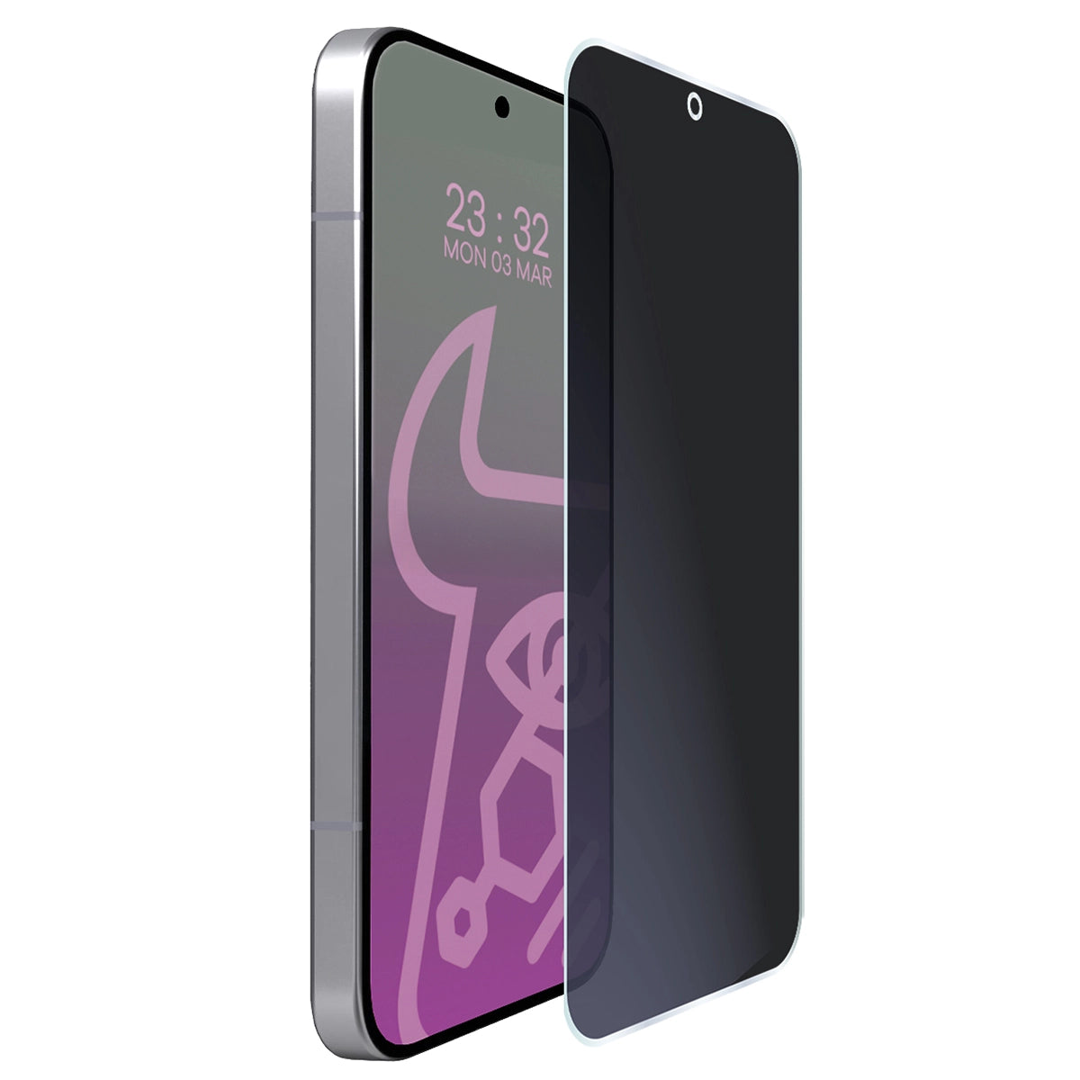 Hybridglas mit Privatschutzfilter für Xiaomi POCO F8 Ultra, Bizon Hybrid Shadow, Matt