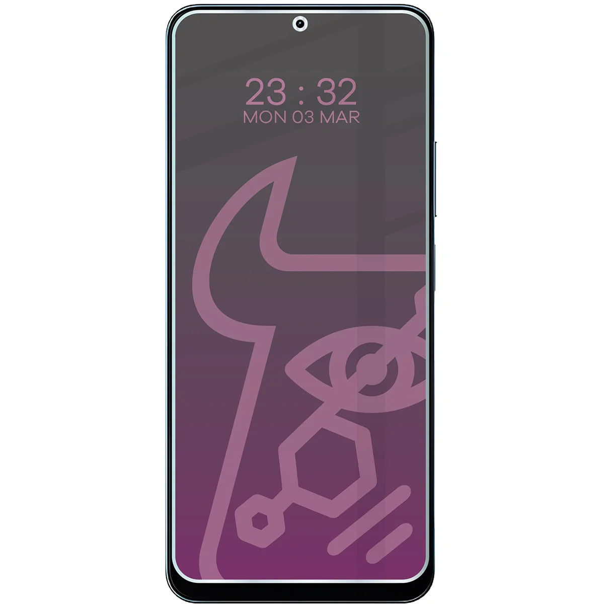 Hybridglas mit Privatschutzfilter für Xiaomi POCO M7 5G, Bizon Hybrid Shadow, Matt