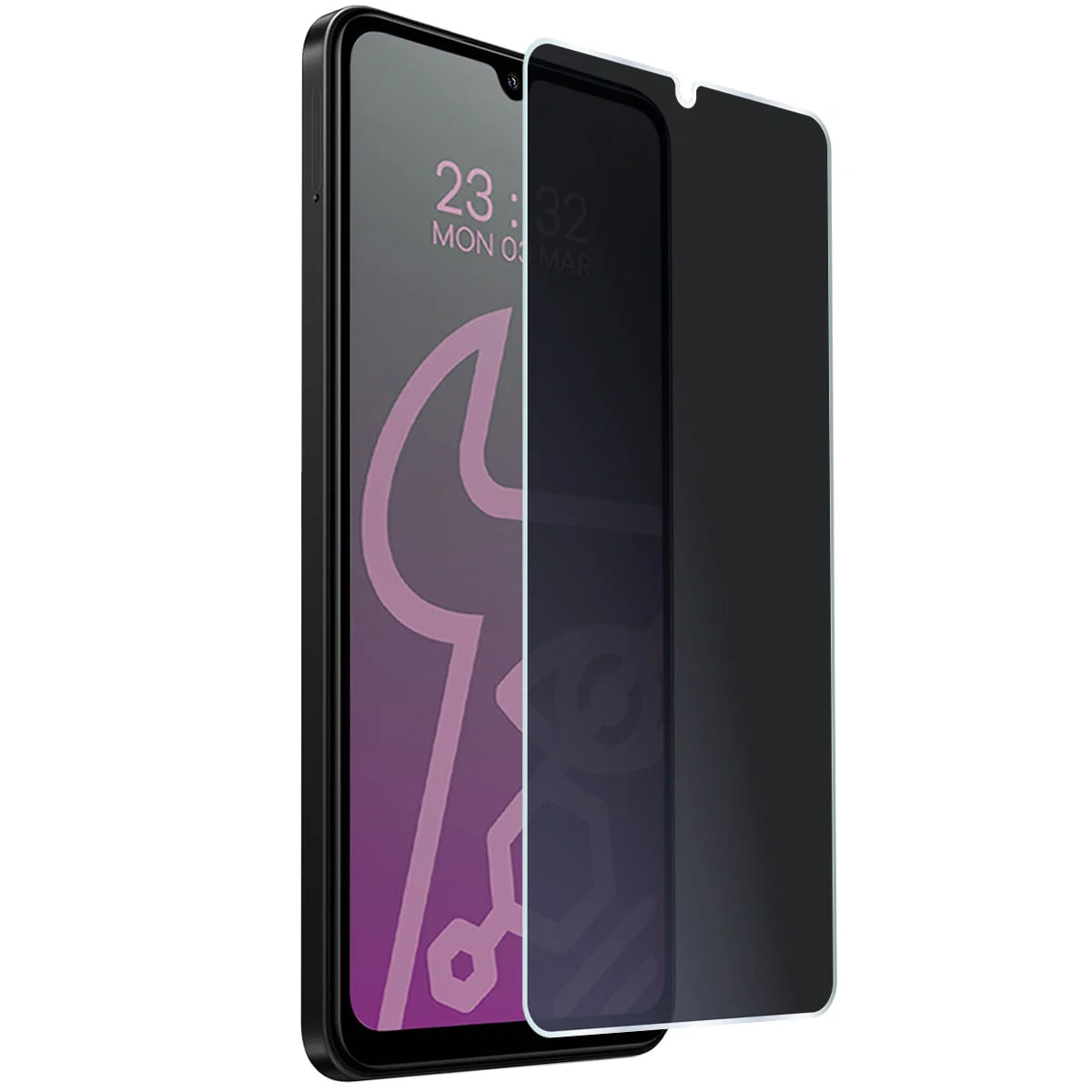Hybridglas mit Privatschutzfilter für Xiaomi Redmi 14C 4G / 5G, Bizon Hybrid Shadow, Matt