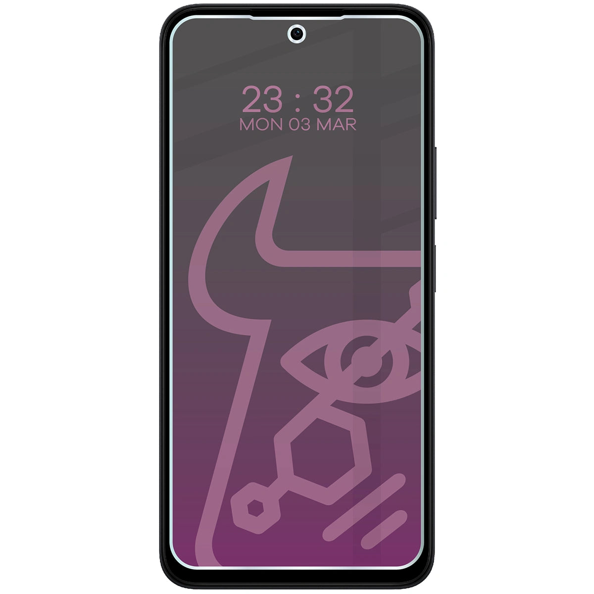 Hybridglas mit Privatschutzfilter für Xiaomi Redmi 15 5G, Bizon Hybrid Shadow, Matt