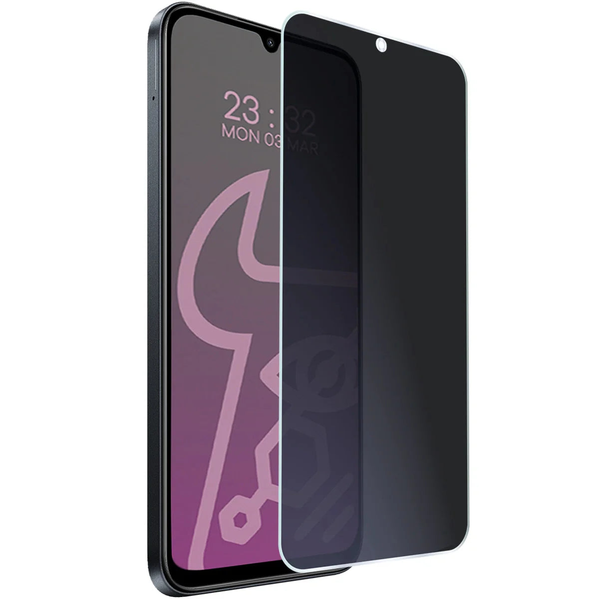 Hybridglas mit Privatschutzfilter für Xiaomi Redmi 15C 4G, Bizon Hybrid Shadow, Matt