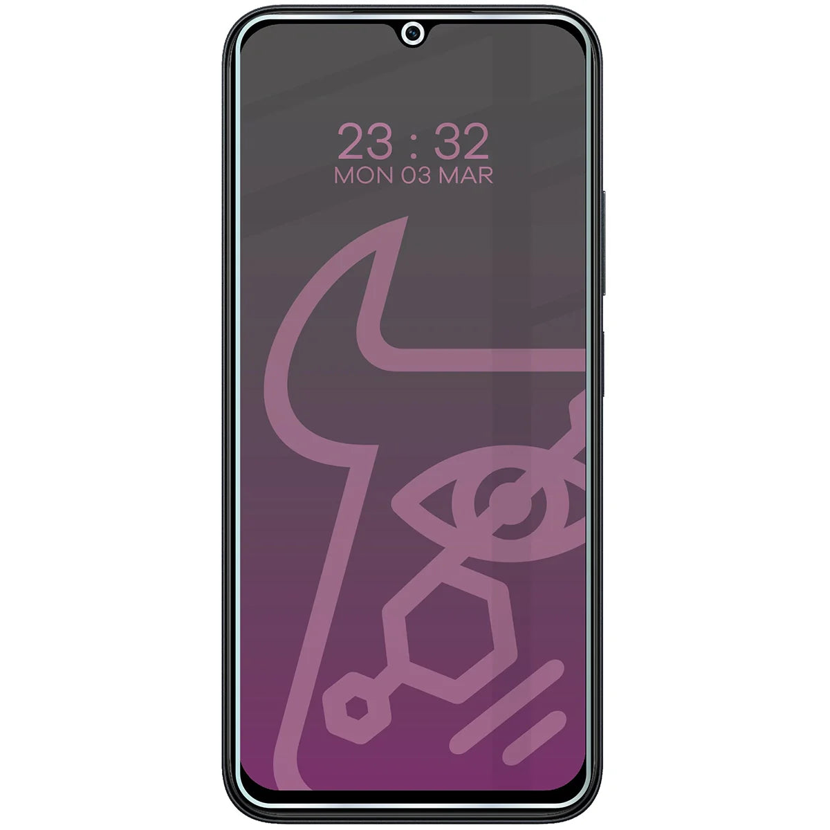 Hybridglas mit Privatschutzfilter für Xiaomi Redmi 15C 5G, Bizon Hybrid Shadow, Matt