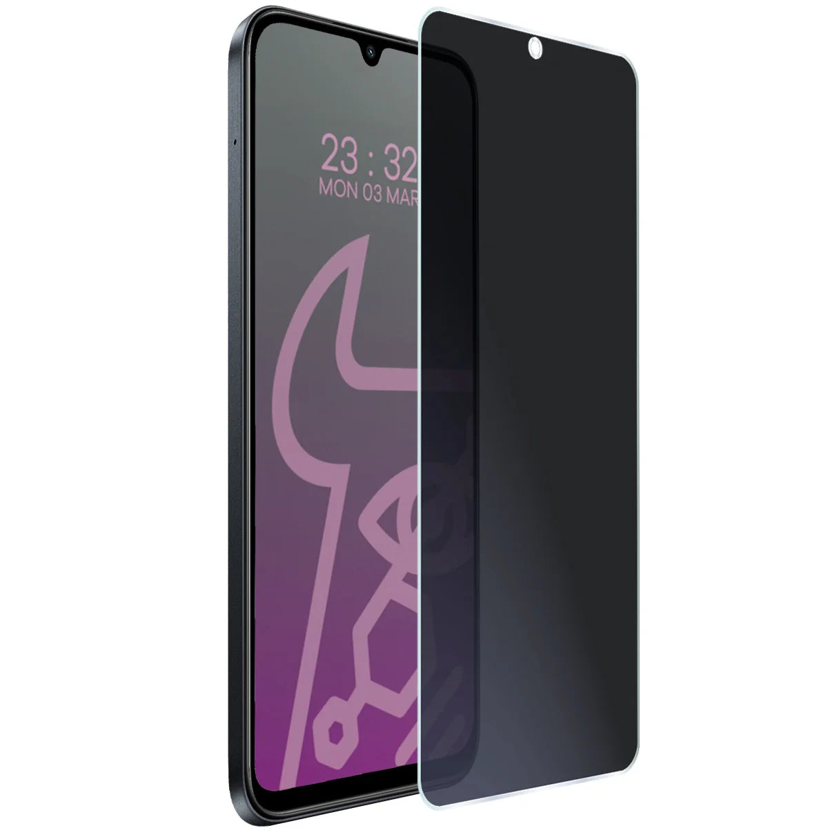 Hybridglas mit Privatschutzfilter für Xiaomi Redmi 15C 5G, Bizon Hybrid Shadow, Matt