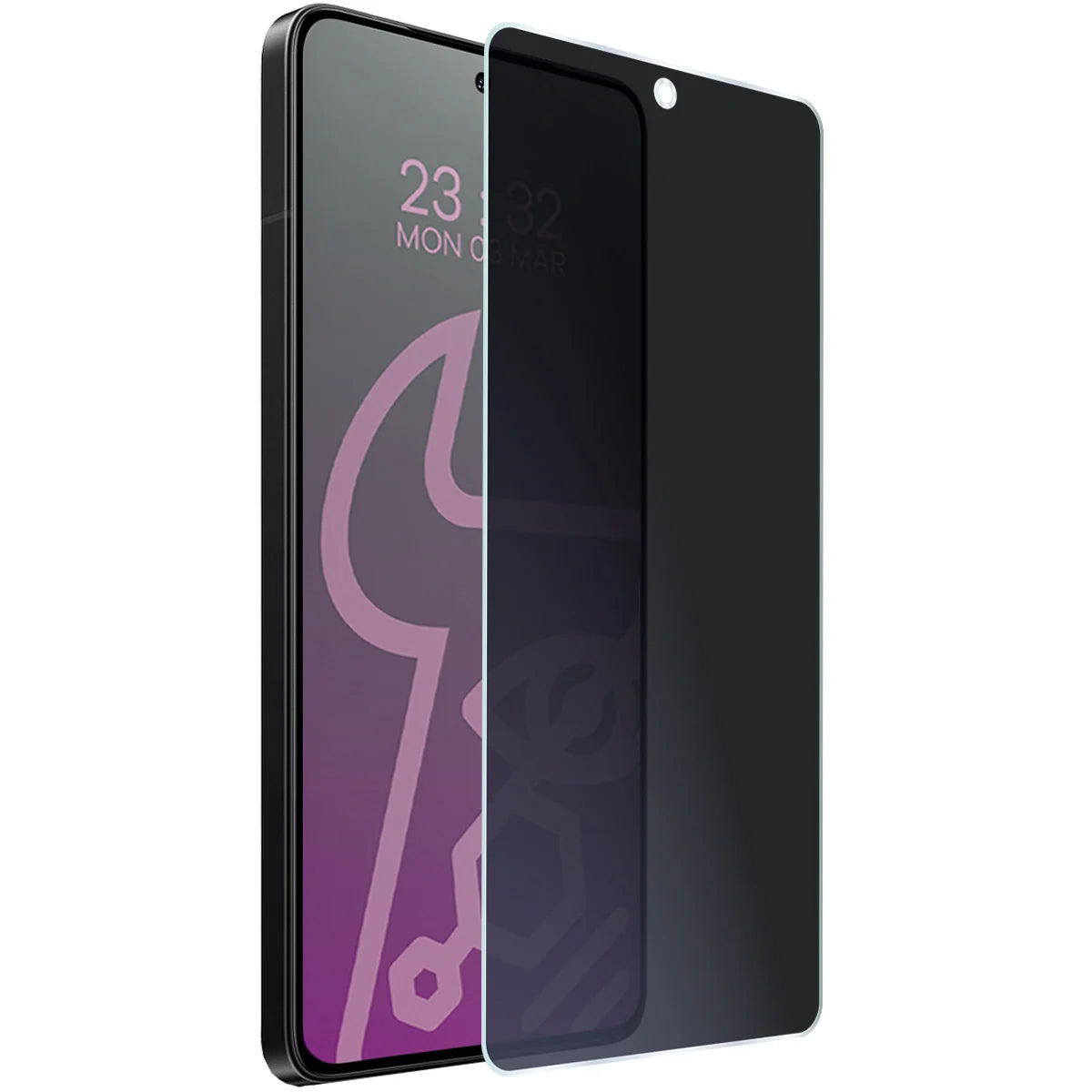 Hybridglas mit Privatschutzfilter für Xiaomi POCO F7 Ultra, Bizon Hybrid Shadow, Matt