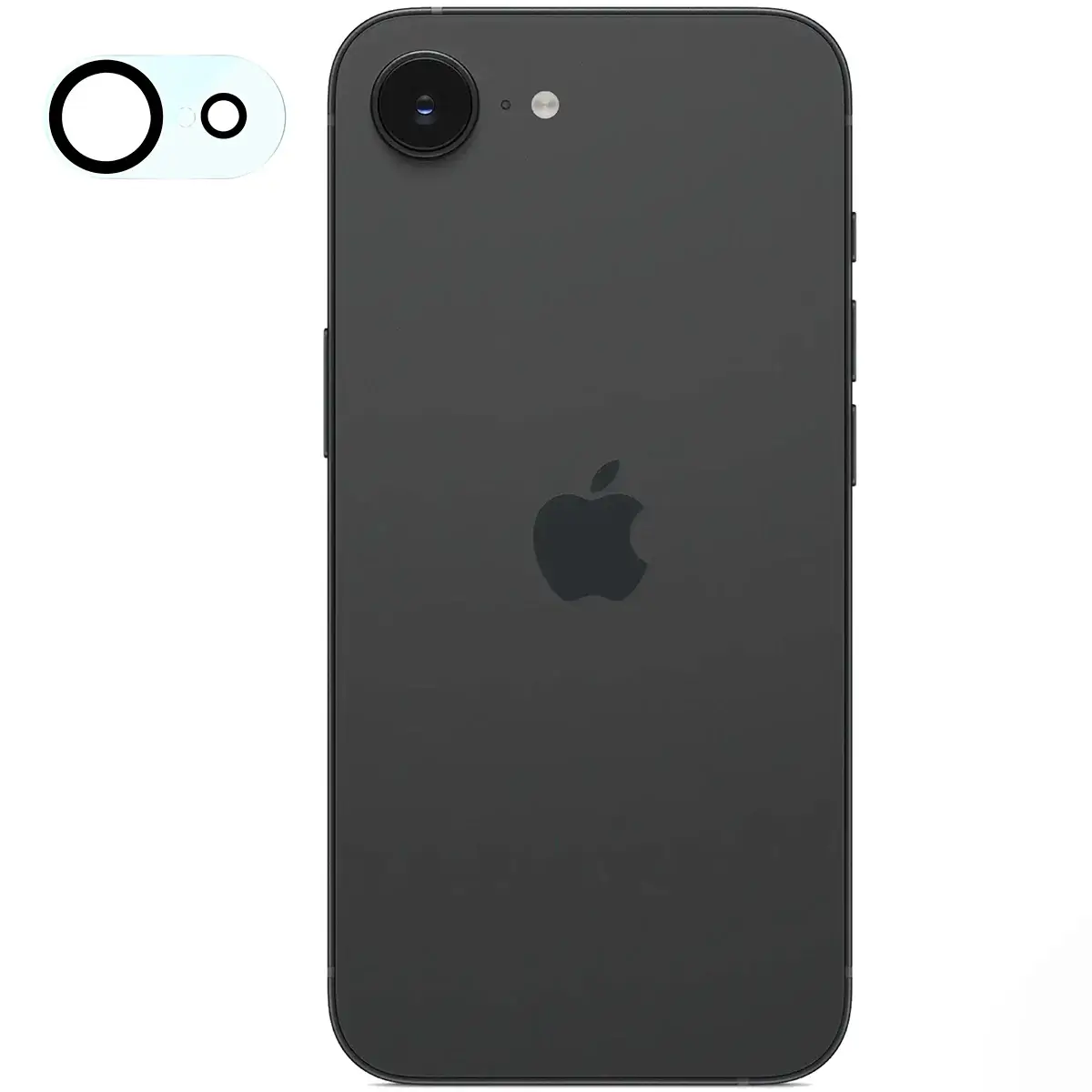 Gehärtetes Glas für die Kamera für iPhone 16e, Bizon Glass Silk Lens, 2 Stück