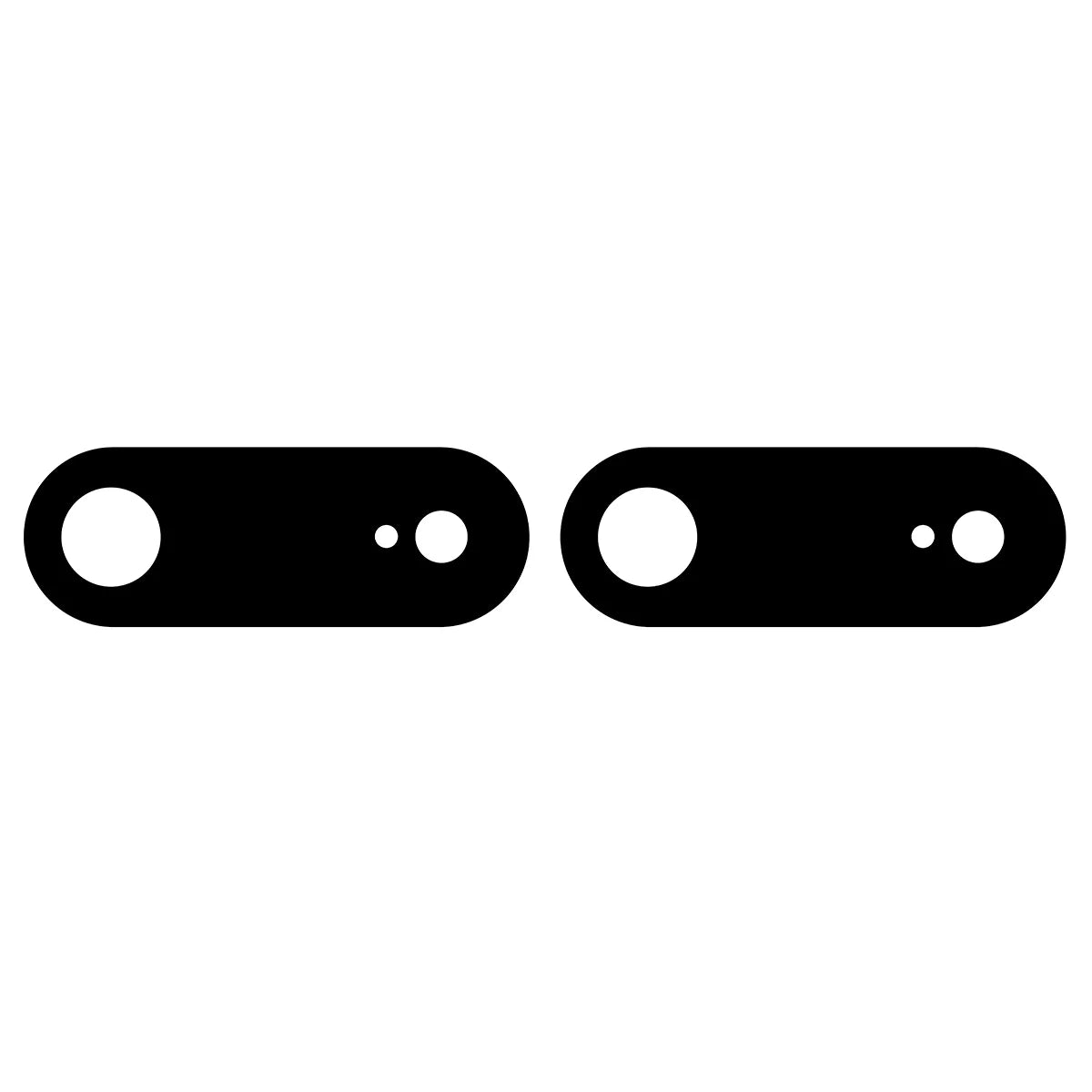 Gehärtetes Glas für die Kamera für iPhone Air, Bizon Glass Lens, 2 Stück