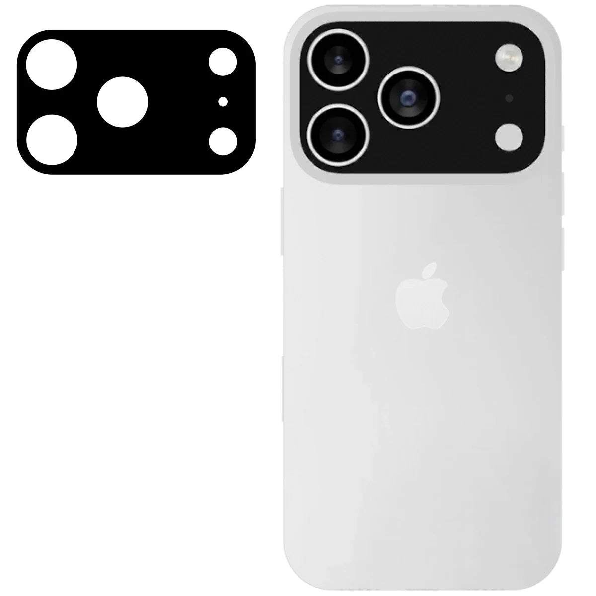 Gehärtetes Glas für die Kamera für iPhone 17 Pro, Bizon Glass Lens, 2 Stück