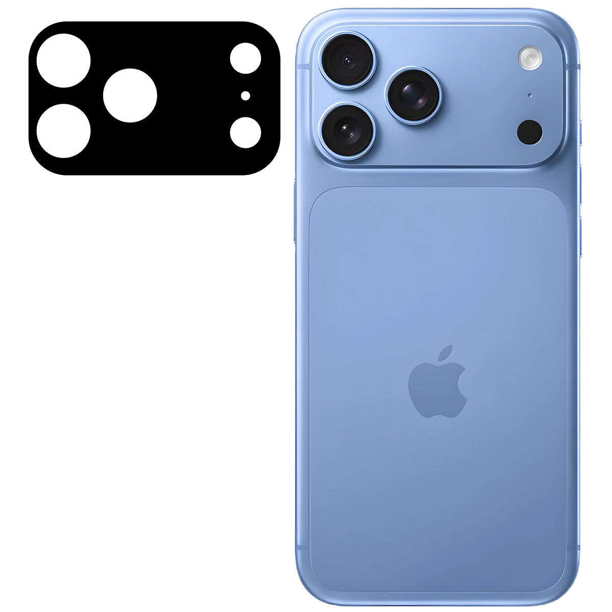 Gehärtetes Glas für die Kamera für iPhone 18 Pro, Bizon Glass Lens, 2 Stück (2/5)