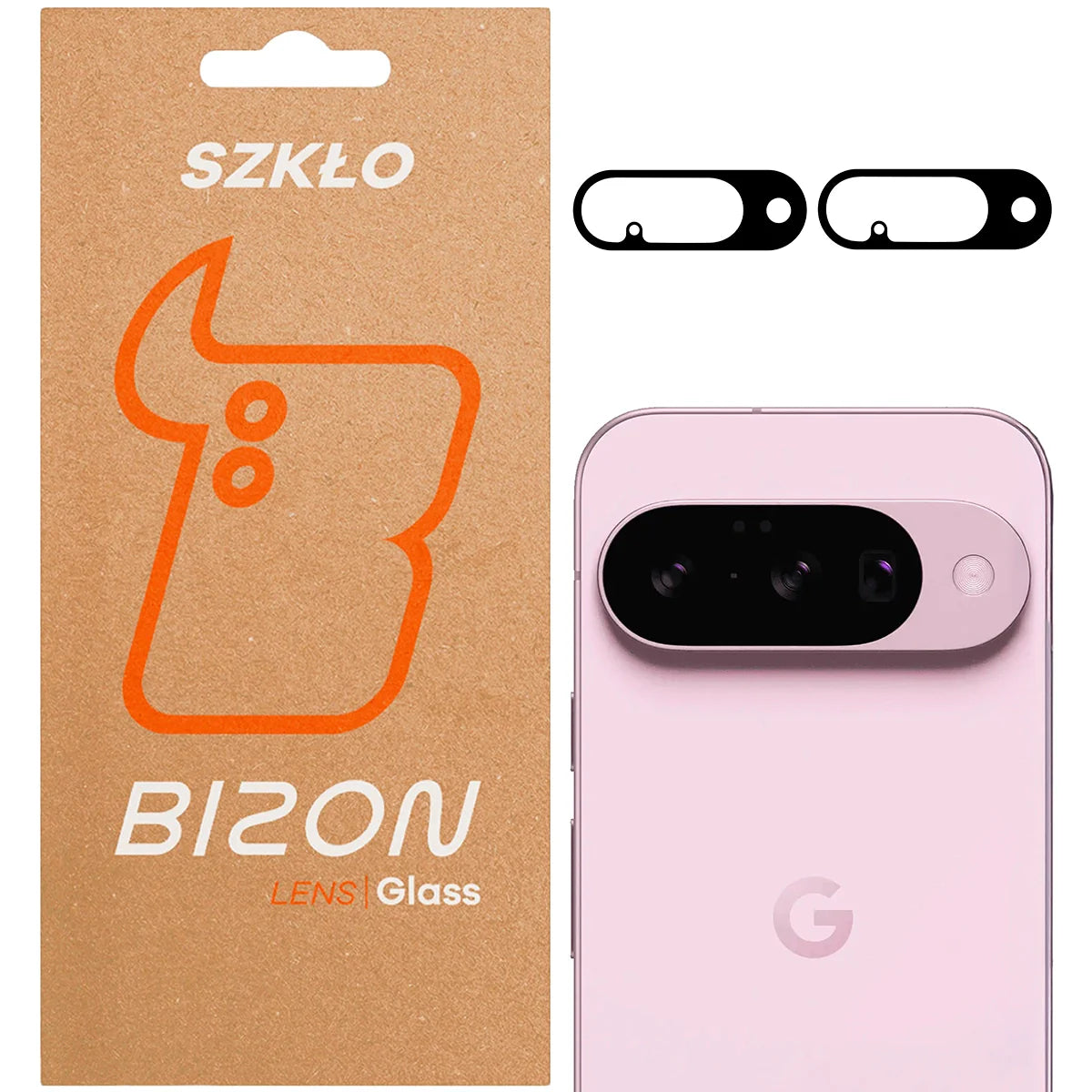 Gehärtetes Glas für die Kamera für Pixel 10, Bizon Glass Lens, 2 Stück