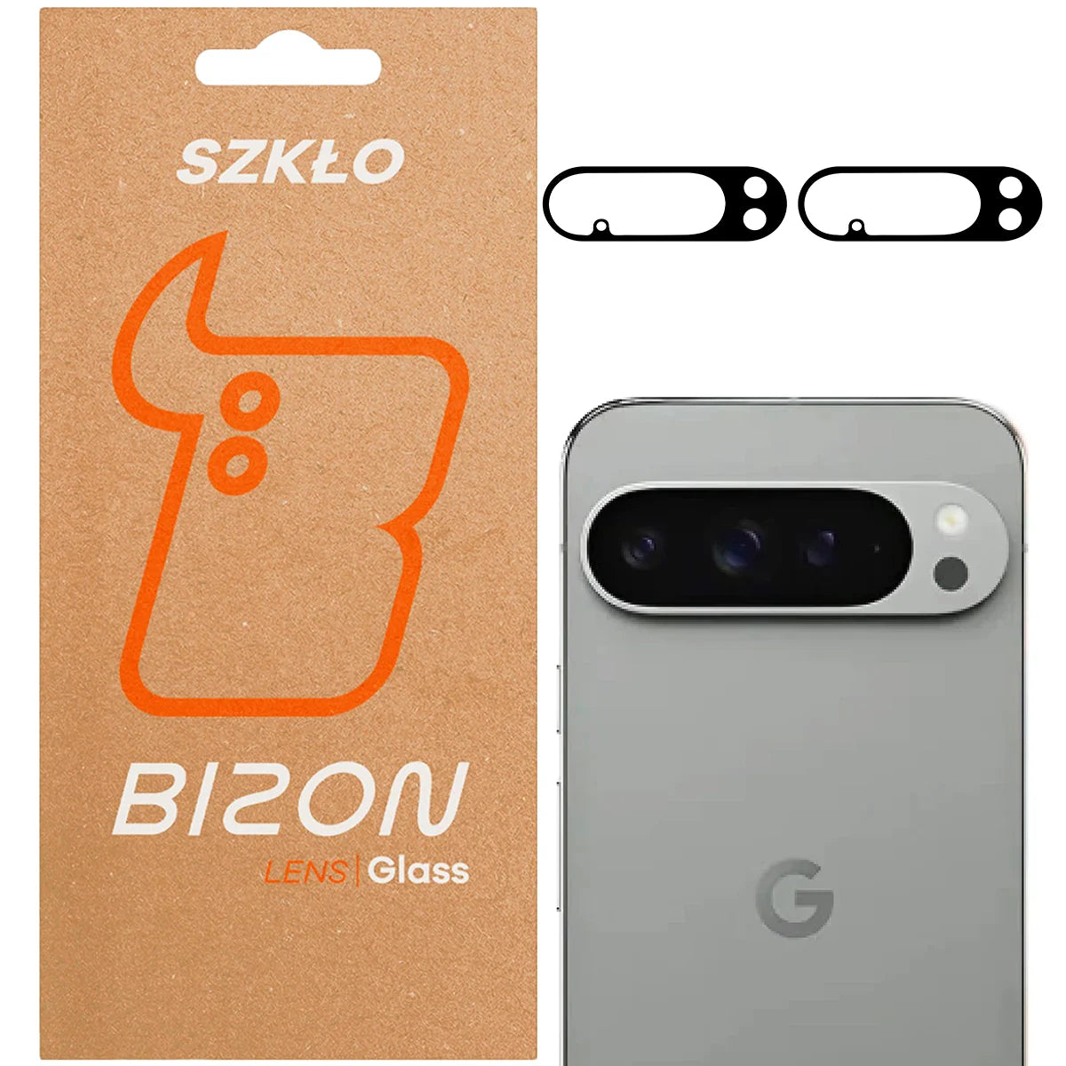 Gehärtetes Glas für die Kamera für Pixel 10 Pro XL, Bizon Glass Lens, 2 Stück