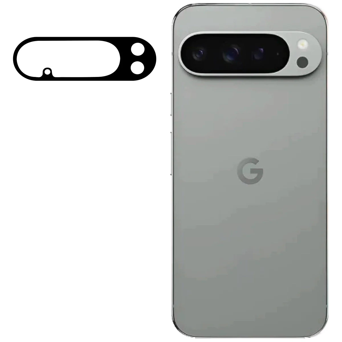 Gehärtetes Glas für die Kamera für Pixel 10 Pro XL, Bizon Glass Lens, 2 Stück