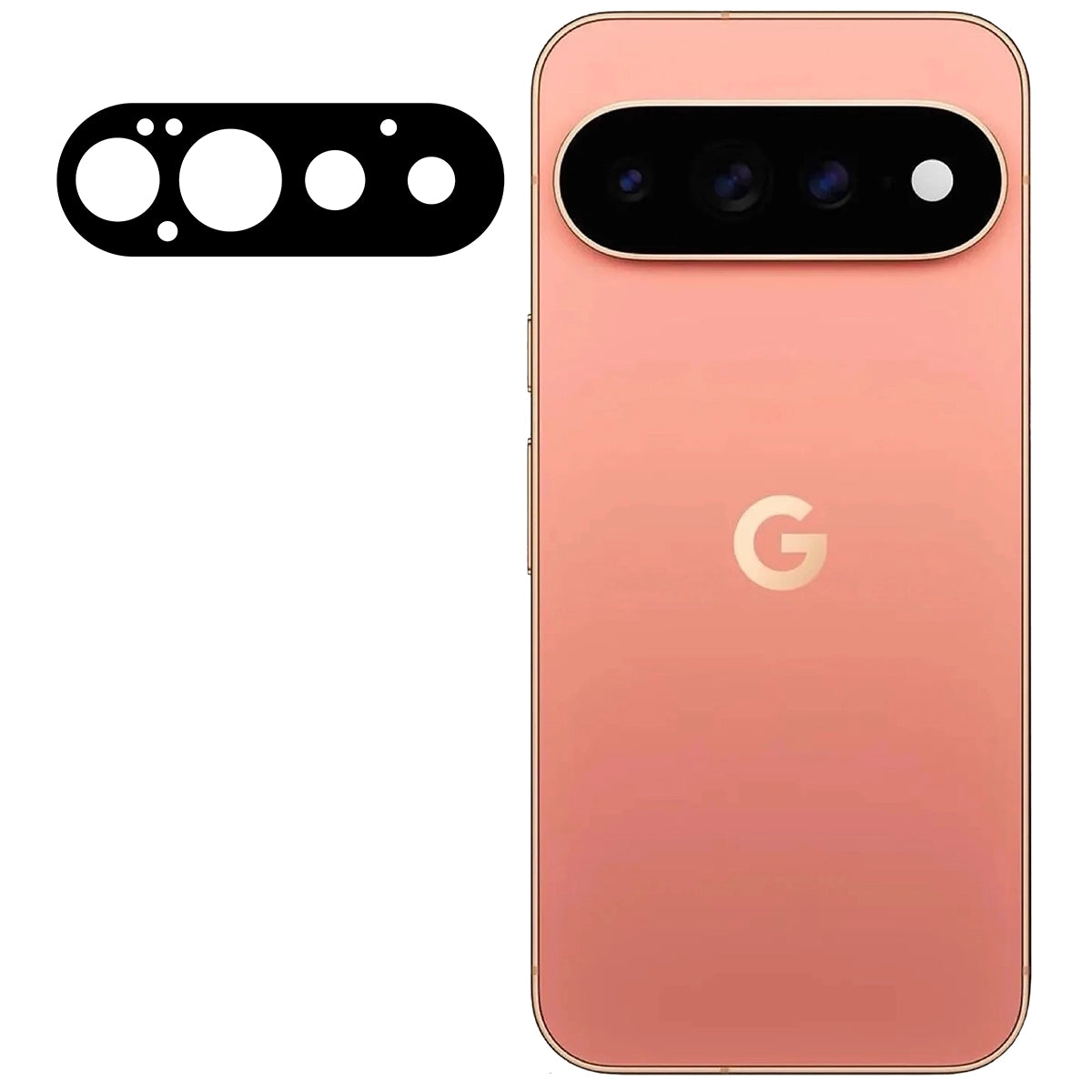 Gehärtetes Glas für die Kamera für Google Pixel 11 Pro, Bizon Glass Lens, 2 Stück