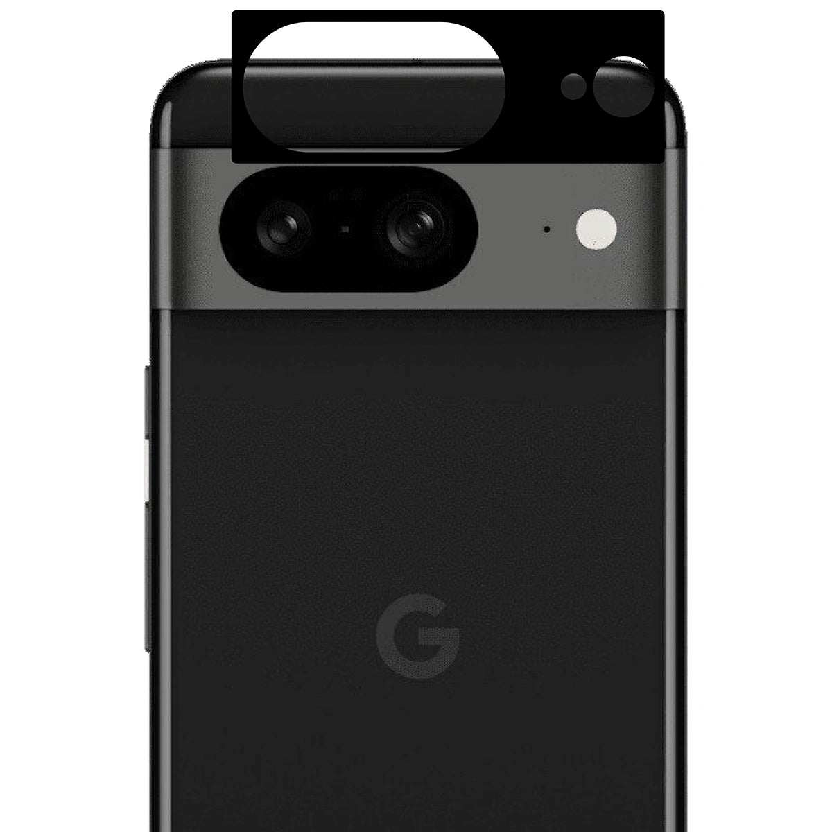 Gehärtetes Glas für die Kamera Bizon Glass Silk Lens für Pixel 8, 2 Stück