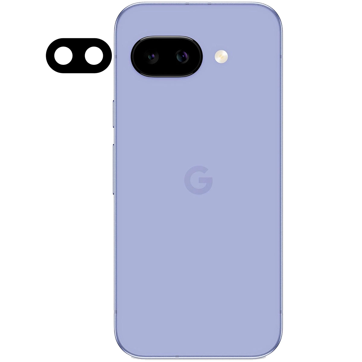 Gehärtetes Glas für die Kamera für Google Pixel 9a Bizon Glass Silk Lens, 2 Stück