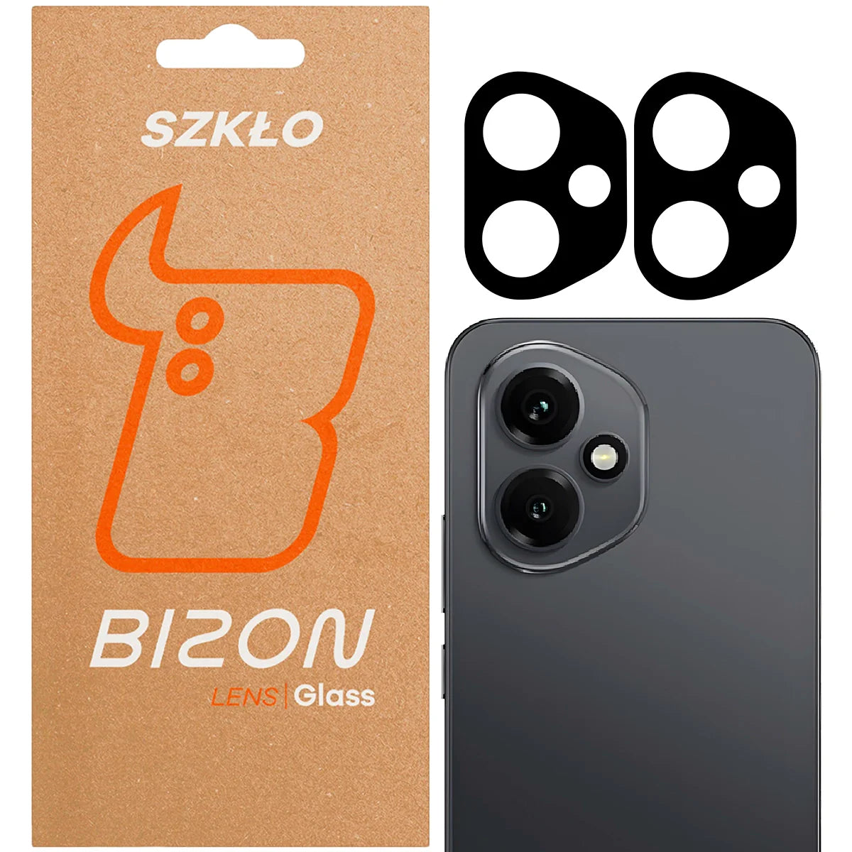Gehärtetes Glas für die Kamera für Honor 400, Bizon Glass Lens, 2 Stück